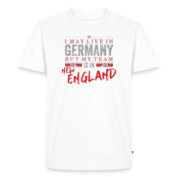 Nouvelle-Angleterre Fans de football Allemagne - T-shirt Premium bio Homme - blanc - Devant - Nico (187cm)