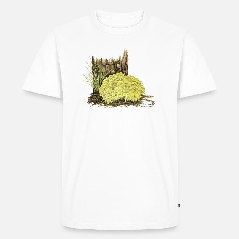 Krause Glucke - Männer Premium Bio T-Shirt - Weiß