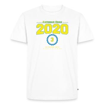 Awesome 2020 Shirt for Men Women 3 Year Old 3rd - Men's Premium Organic T-Shirt - white - Front - Nico (187cm)