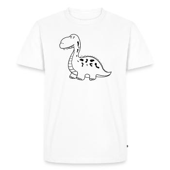 dino - T-shirt Premium bio Homme - blanc - Devant - Nico (187cm)