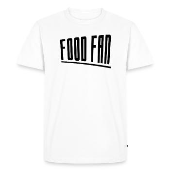 Food fan - Men's Premium Organic T-Shirt - white - Front - Nico (187cm)