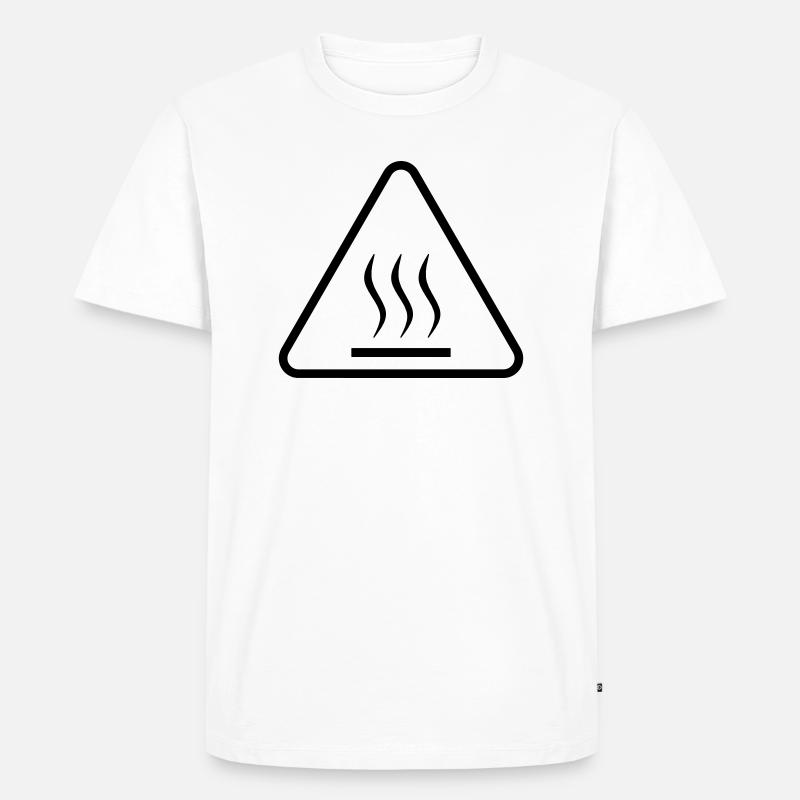 Too hot to handle! - Männer Premium Bio T-Shirt - Weiß