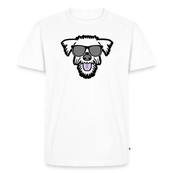 chien frais dans les vacances d'été - T-shirt Premium bio Homme - blanc - Devant - Nico (187cm)