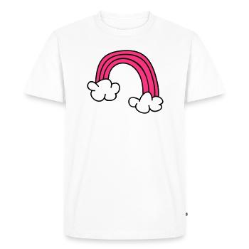 Kinderzeichnungen: Regenbogen - T-shirt Premium bio Homme - blanc - Devant - Nico (187cm)