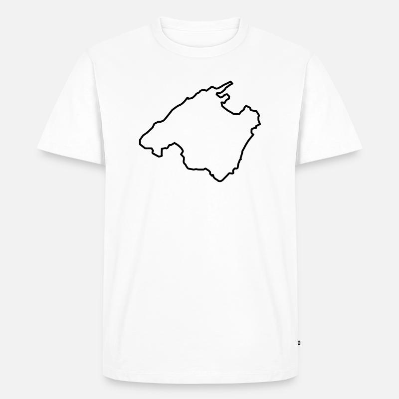 mallorca - Männer Premium Bio T-Shirt - Weiß