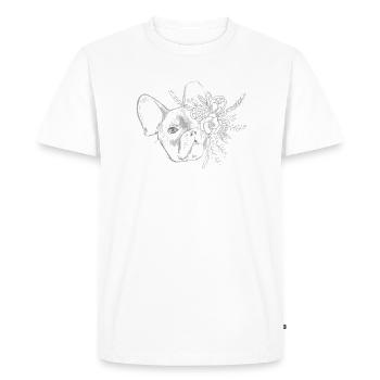 cadeau de race de chien bulldog français - T-shirt Premium bio Homme - blanc - Devant - Nico (187cm)