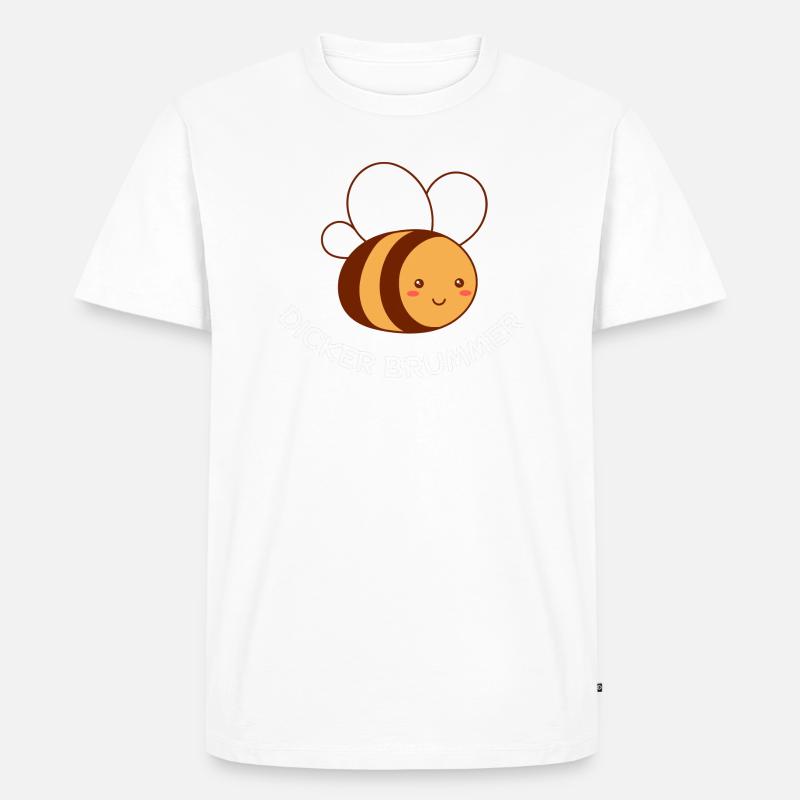 Dicker Brummer - Männer Premium Bio T-Shirt - Weiß