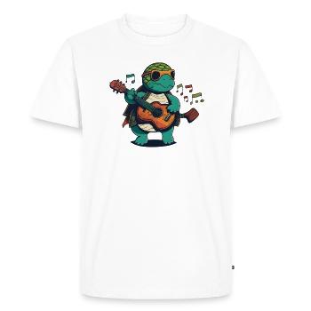 TORTUE TOON - T-shirt Premium bio Homme - blanc - Devant - Nico (187cm)