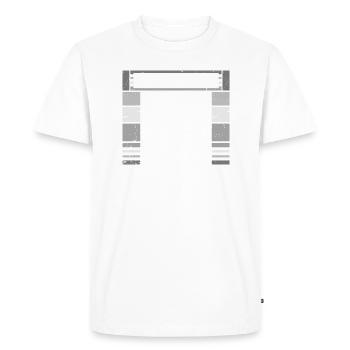 C’est drôle que je sois la raison des réunions de sécurité au travail - T-shirt Premium bio Homme - blanc - Devant - Nico (187cm)