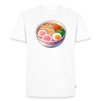 Ramen Meal Bowl - Men's Premium Organic T-Shirt - white - Front - Nico (187cm)