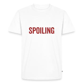 Margaret est mon nom Spoiler est mon jeu - T-shirt Premium bio Homme - blanc - Devant - Nico (187cm)