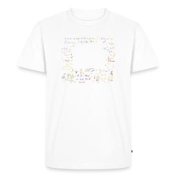 39e anniversaire racine carrée de 1521: 39 ans - T-shirt Premium bio Homme - blanc - Devant - Nico (187cm)