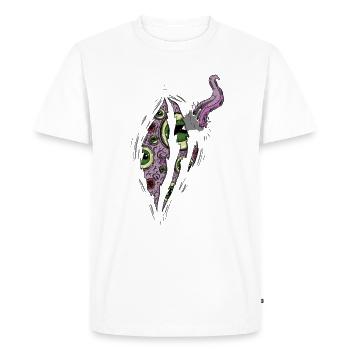 shogoth - Men's Premium Organic T-Shirt - white - Front - Nico (187cm)