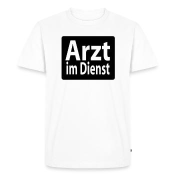 doctor - T-shirt Premium bio Homme - blanc - Devant - Nico (187cm)