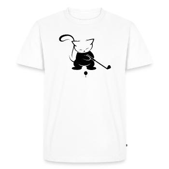 sport de golf - T-shirt Premium bio Homme - blanc - Devant - Nico (187cm)