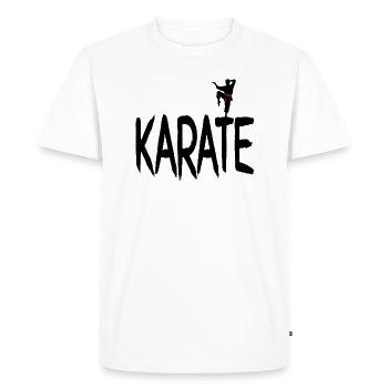 karaté - T-shirt Premium bio Homme - blanc - Devant - Nico (187cm)