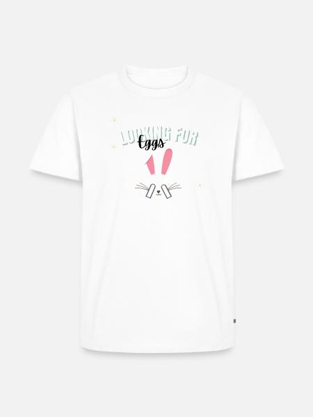 Ostereiersuche / Suche an Ostern - Männer Premium Bio T-Shirt - Weiß