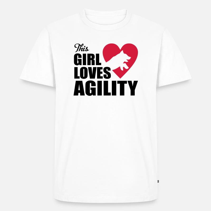 agility - Männer Premium Bio T-Shirt - Weiß