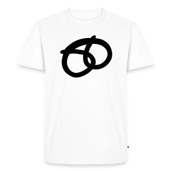 brezel__f1 - Men's Premium Organic T-Shirt - white - Front - Nico (187cm)