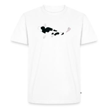 Koi Carp - White and Black - Men's Premium Organic T-Shirt - white - Front - Nico (187cm)