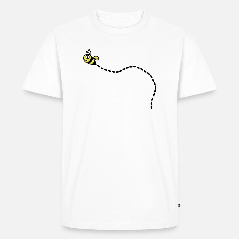 biene2 - Männer Premium Bio T-Shirt - Weiß