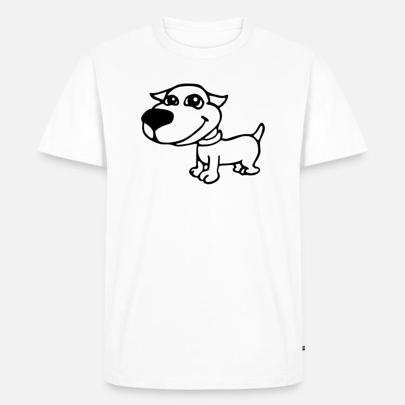 hunde - Männer Premium Bio T-Shirt - Weiß