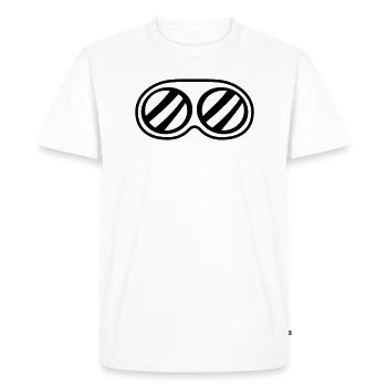 sunglasses goggles eye vision protection cool - Men's Premium Organic T-Shirt - white - Front - Nico (187cm)