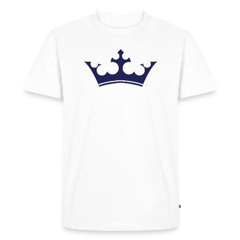 Conception de logo de roi - T-shirt Premium bio Homme - blanc - Devant - Nico (187cm)