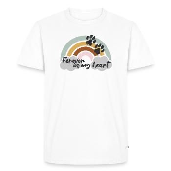 forever in my heart - T-shirt Premium bio Homme - blanc - Devant - Nico (187cm)