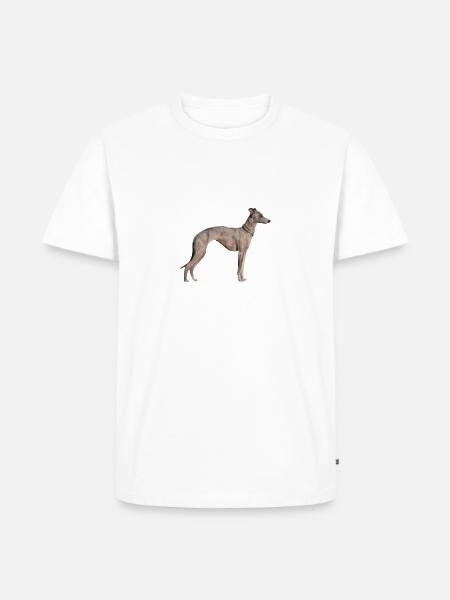 Whippet Hund - Whippet - Männer Premium Bio T-Shirt - Weiß