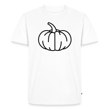 Citrouille 39 - T-shirt Premium bio Homme - blanc - Devant - Nico (187cm)
