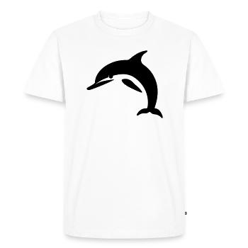 Dauphin - T-shirt Premium bio Homme - blanc - Devant - Nico (187cm)