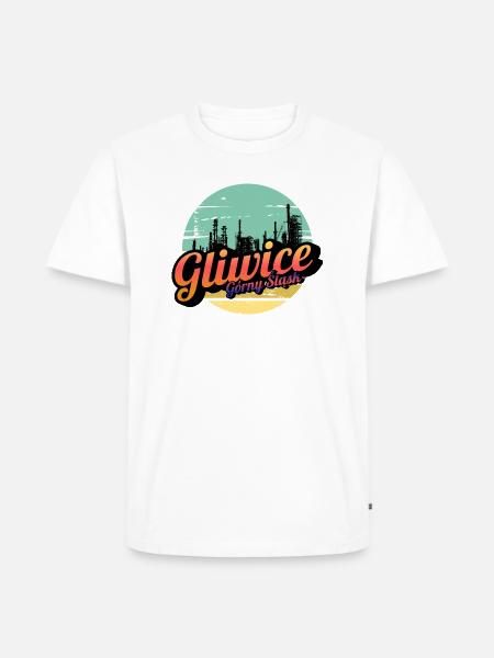 Gliwice Upper Silesia - Men's Premium Organic T-Shirt - white