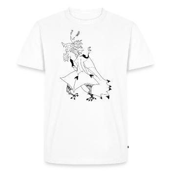 LE COUP DE SEMONCE DES SORCIÈRES - T-shirt Premium bio Homme - blanc - Devant - Nico (187cm)