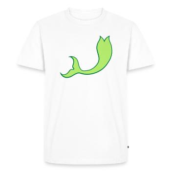 nageoire sirene sirene poisson fond s - T-shirt Premium bio Homme - blanc - Devant - Nico (187cm)