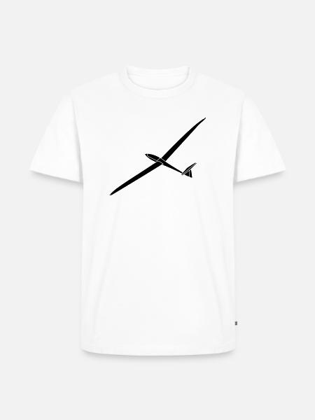 Glider glider flying glider pilot - Men's Premium Organic T-Shirt - white