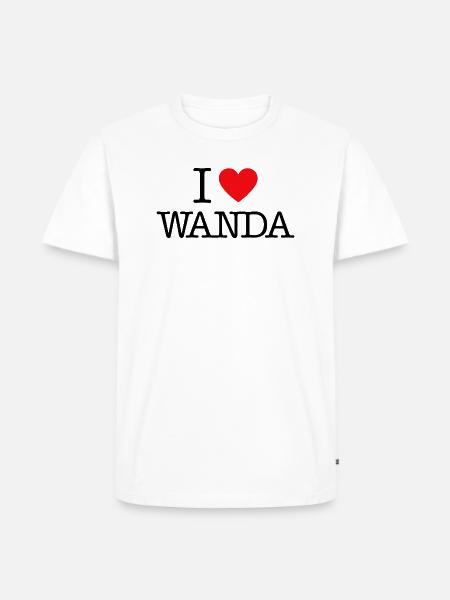 Ich liebe WANDA - Männer Premium Bio T-Shirt - Weiß