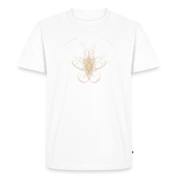Abstract dot design - Men's Premium Organic T-Shirt - white - Front - Nico (187cm)