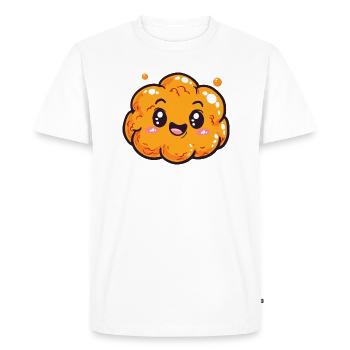 Funny Meatballs Comic - Men's Premium Organic T-Shirt - white - Front - Nico (187cm)