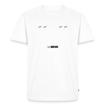 Libéré des haineux - T-shirt Premium bio Homme - blanc - Devant - Nico (187cm)
