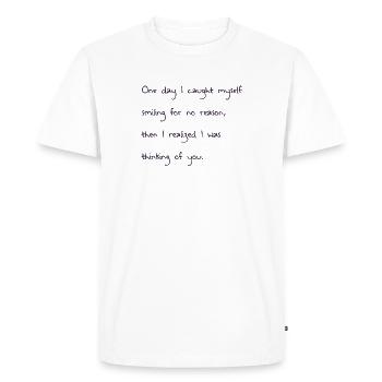 citations d'amour De - T-shirt Premium bio Homme - blanc - Devant - Nico (187cm)