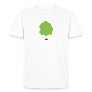 Tree Tree Organic Tshirt Femmes Hommes - T-shirt Premium bio Homme - blanc - Devant - Nico (187cm)