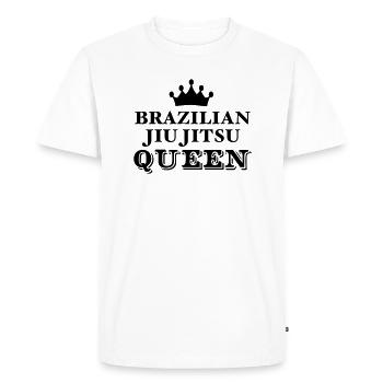 brazilian jiu jitsu bjj queen - T-shirt Premium bio Homme - blanc - Devant - Nico (187cm)