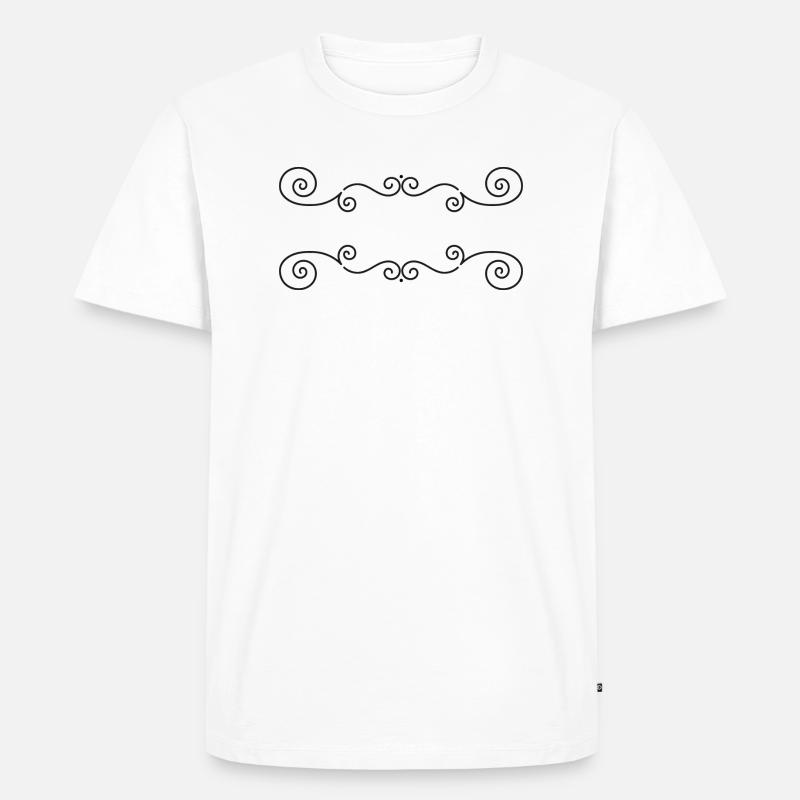 Rahmen 2 1 - Männer Premium Bio T-Shirt - Weiß