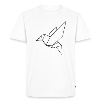 humming-bird - Men's Premium Organic T-Shirt - white - Front - Nico (187cm)