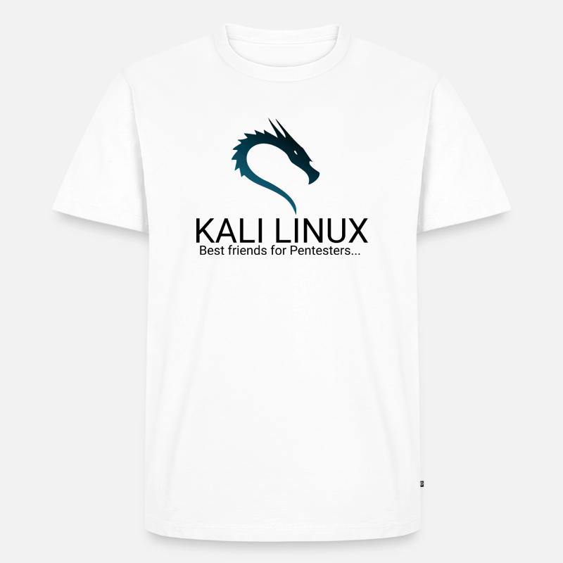 Kali Linux - Männer Premium Bio T-Shirt - Weiß
