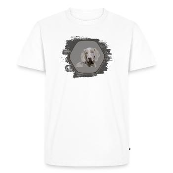 Weimaraner - T-shirt Premium bio Homme - blanc - Devant - Nico (187cm)
