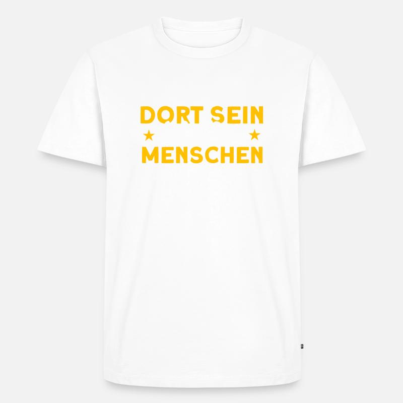 Sarkasmus Statement Misanthrop - Männer Premium Bio T-Shirt - Weiß