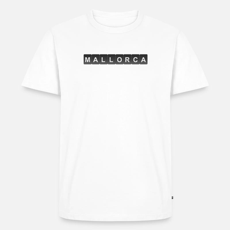 Mallorca Flughafen - Männer Premium Bio T-Shirt - Weiß