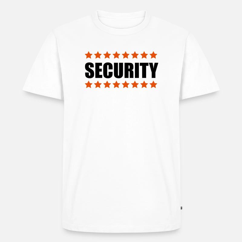 Security - Männer Premium Bio T-Shirt - Weiß